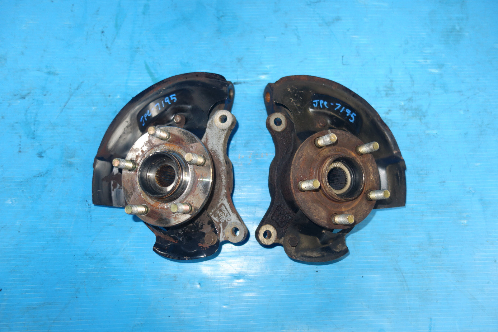 2003-2008 JDM Subaru Forester Front Spindles Hubs Knuckles Bearings 5X100 STi