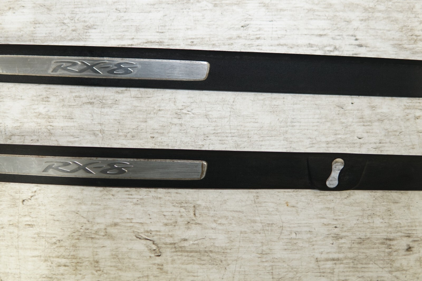 JDM 2004-2008 GENUINE MAZDA RX8 OEM DOOR SILLS TRIM SCUFF PLATES SIDE STEPS