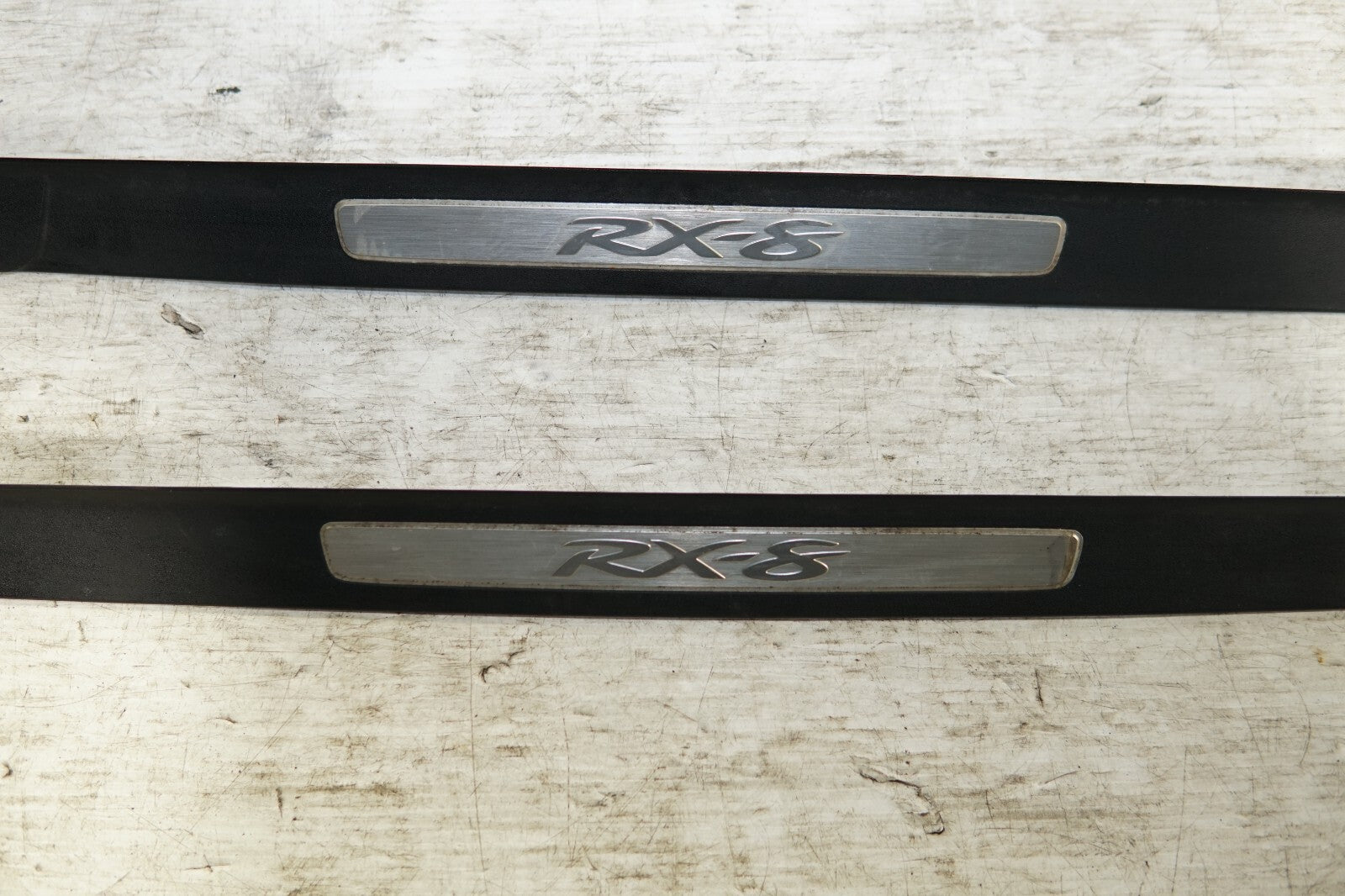 JDM 2004-2008 GENUINE MAZDA RX8 OEM DOOR SILLS TRIM SCUFF PLATES SIDE STEPS