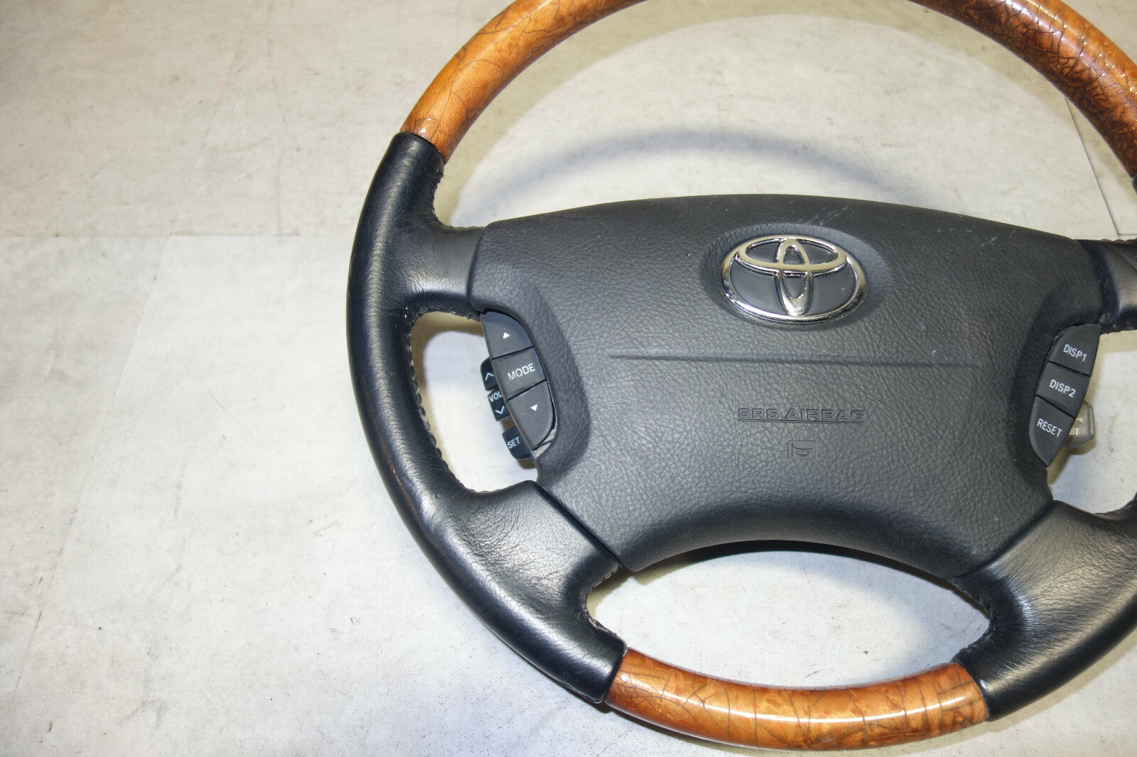 JDM Toyota Celsior / Lexus LS430 Steering Wheel Wood Leather 2001-2006