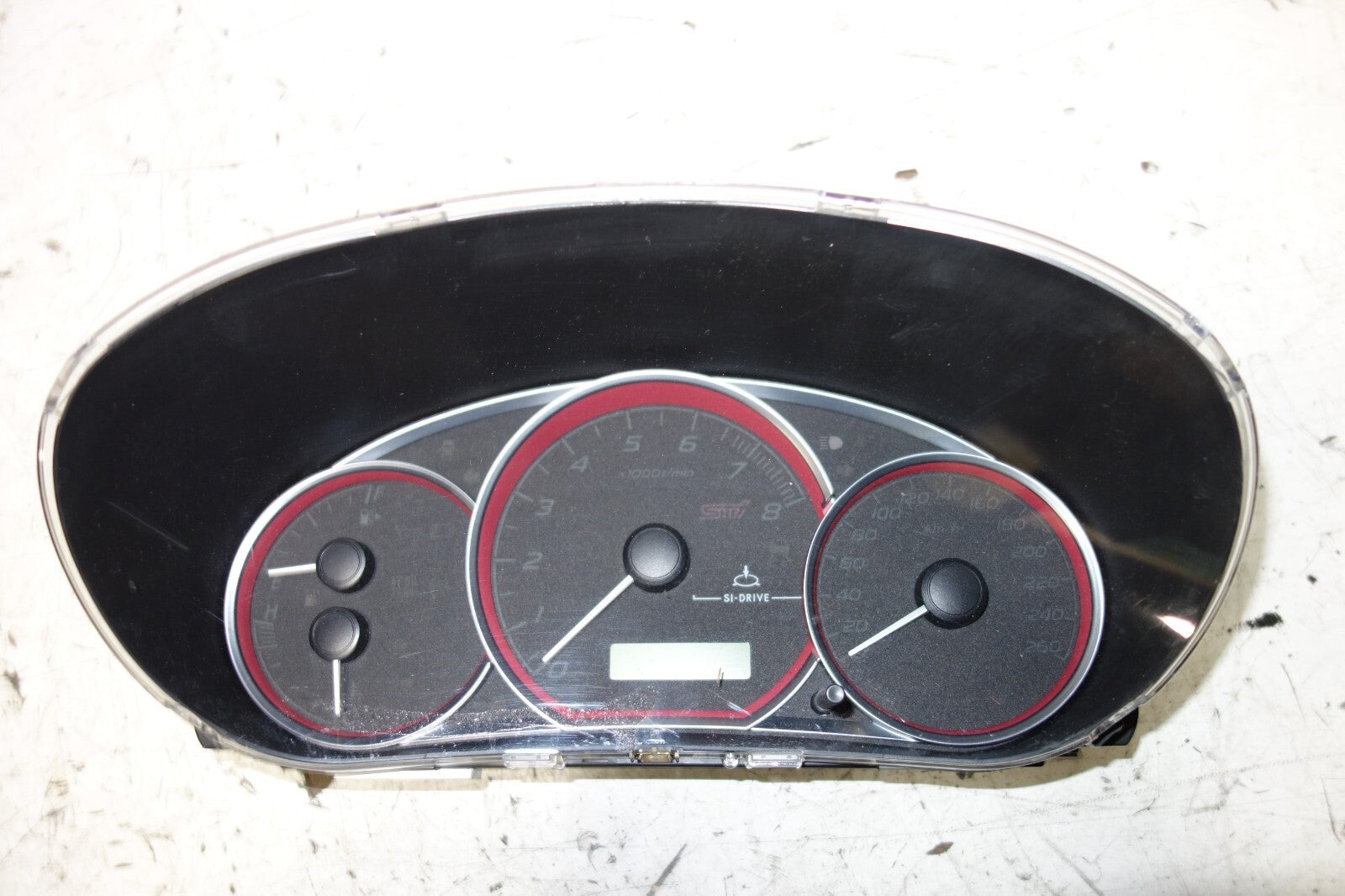 JDM 2008-2014 SUBARU WRX STi V10 MANUAL GAUGE CLUSTER SPEEDOMETER GRB 260KM/H