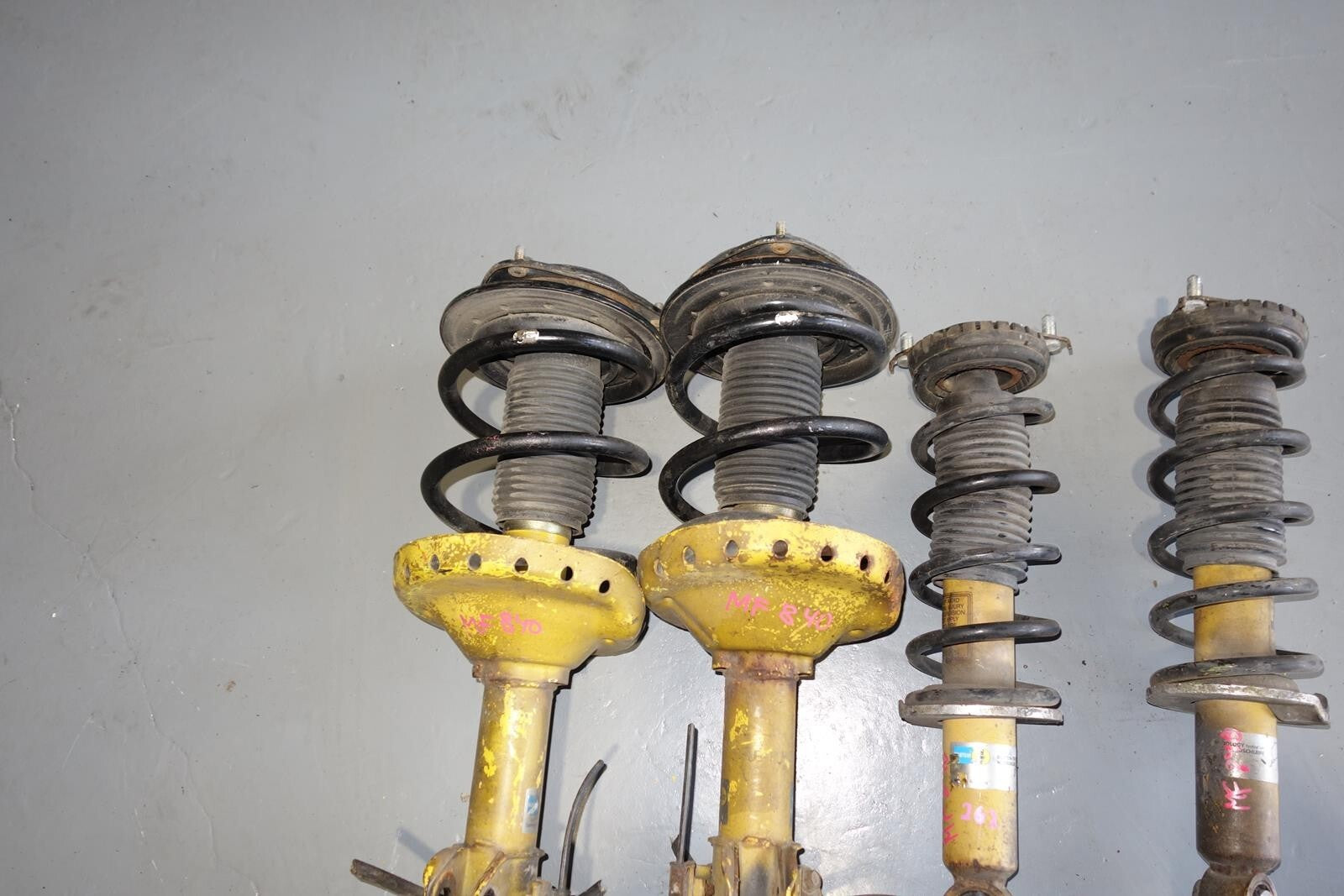 JDM Subaru Legacy Bilstein Yellow Shocks Struts Springs 2005-2009 MF-840