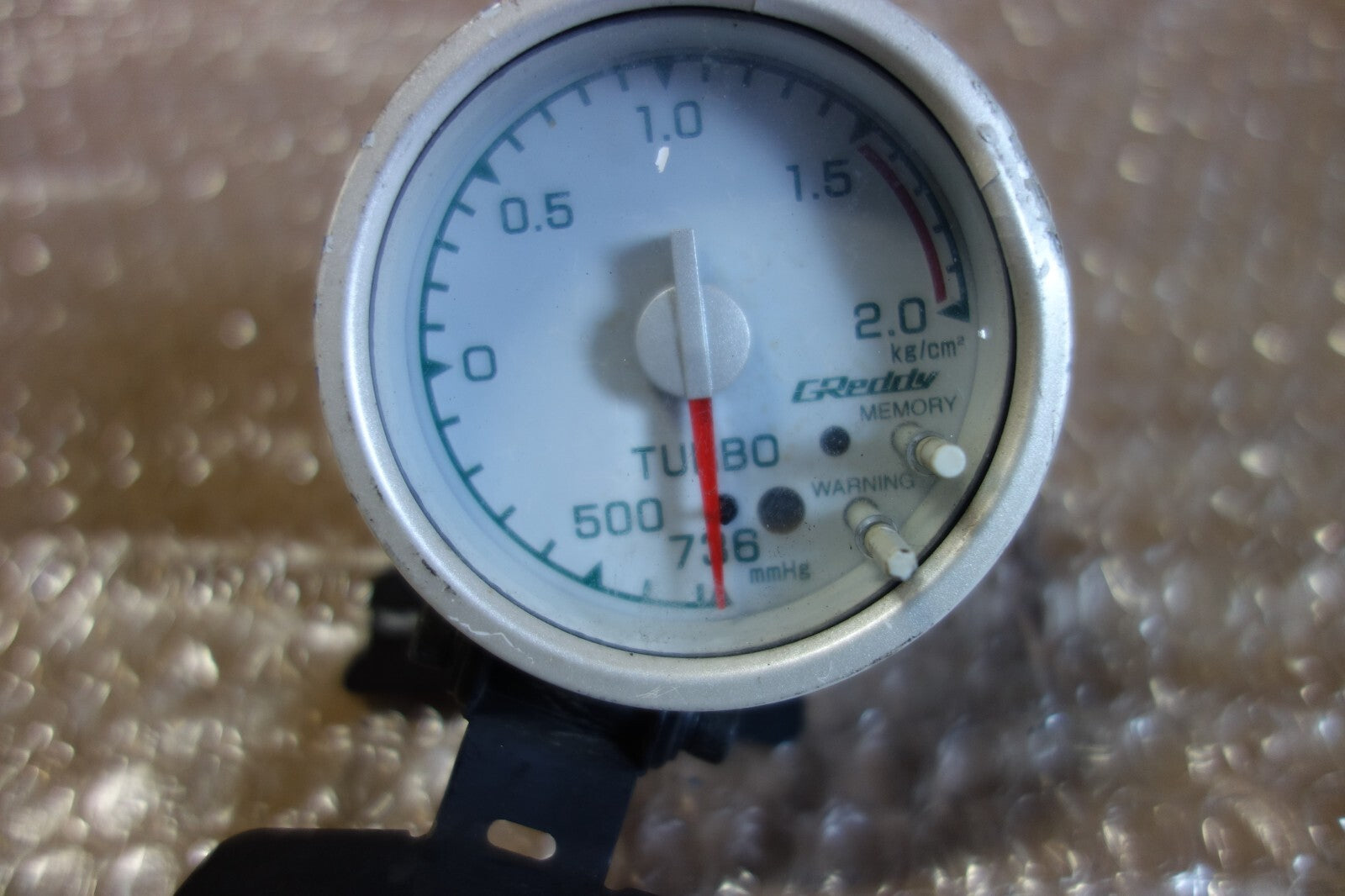 JDM Greddy White Face Boost Gauge Turbo 2 Bar