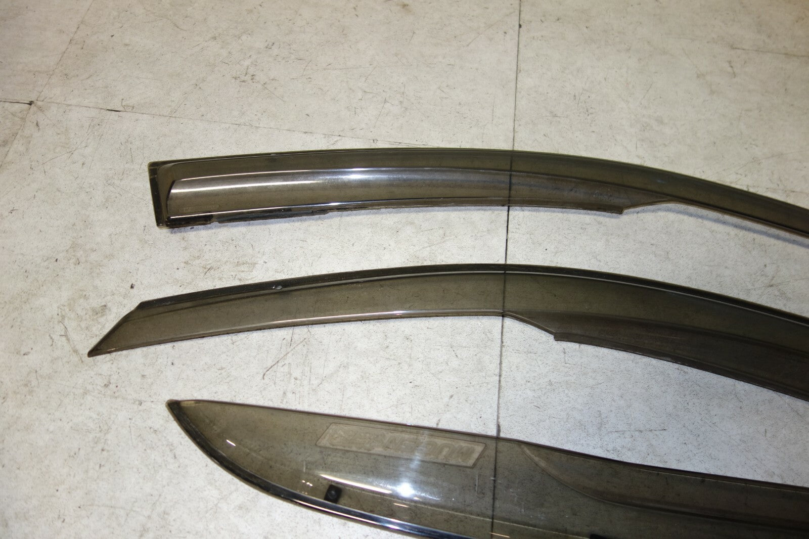 JDM 2003-2007 HONDA INSPIRE ACCORD UC1 MUGEN WINDOW VISORS OEM RAIN GUARDS RARE