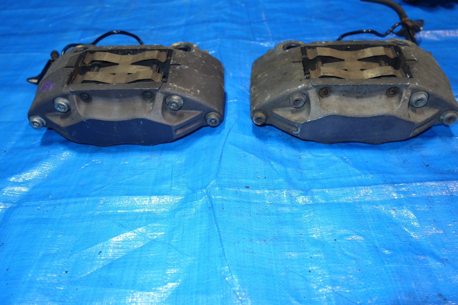 JDM Acura RL OEM Big Front 4 Pot / Piston Advics Brake Calipers OEM 2005-2012