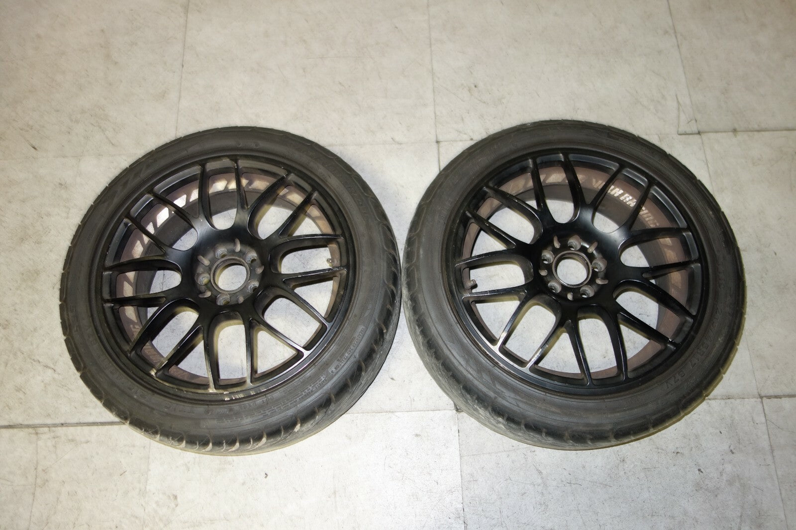 JDM Rays Volk Racing Rims Wheels F-Zero Winning 5x100 17x7+42 Offset Pair X2