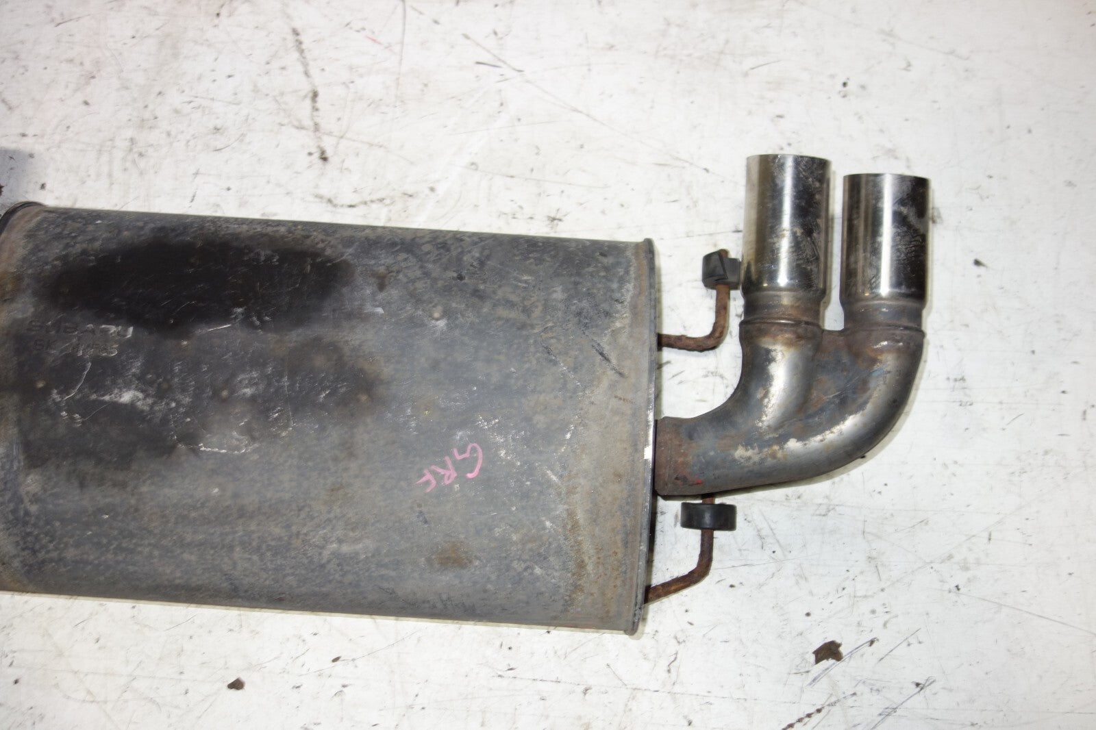 JDM Subaru WRX STI Exhaust Muffler 2008-2014 OEM GRB GRF OEM Genuine Japan
