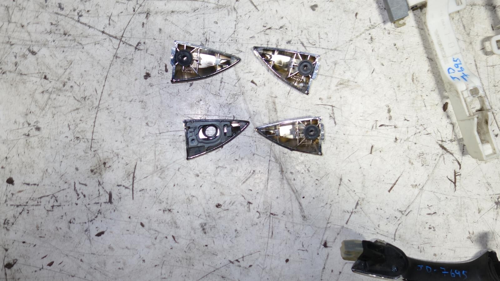 JDM 2009-2014 ACURA TSX CU2 OEM CHROME OUTER DOOR HANDLE KEY COMPLETE SET
