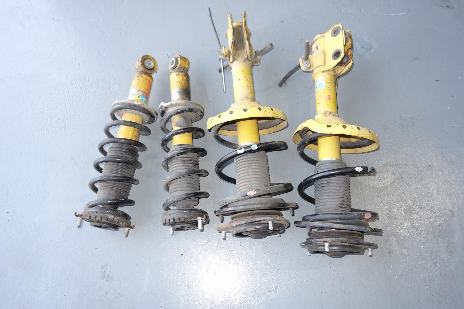 JDM Subaru Legacy Bilstein Yellow Shocks Struts Springs 2005-2009 MF-840