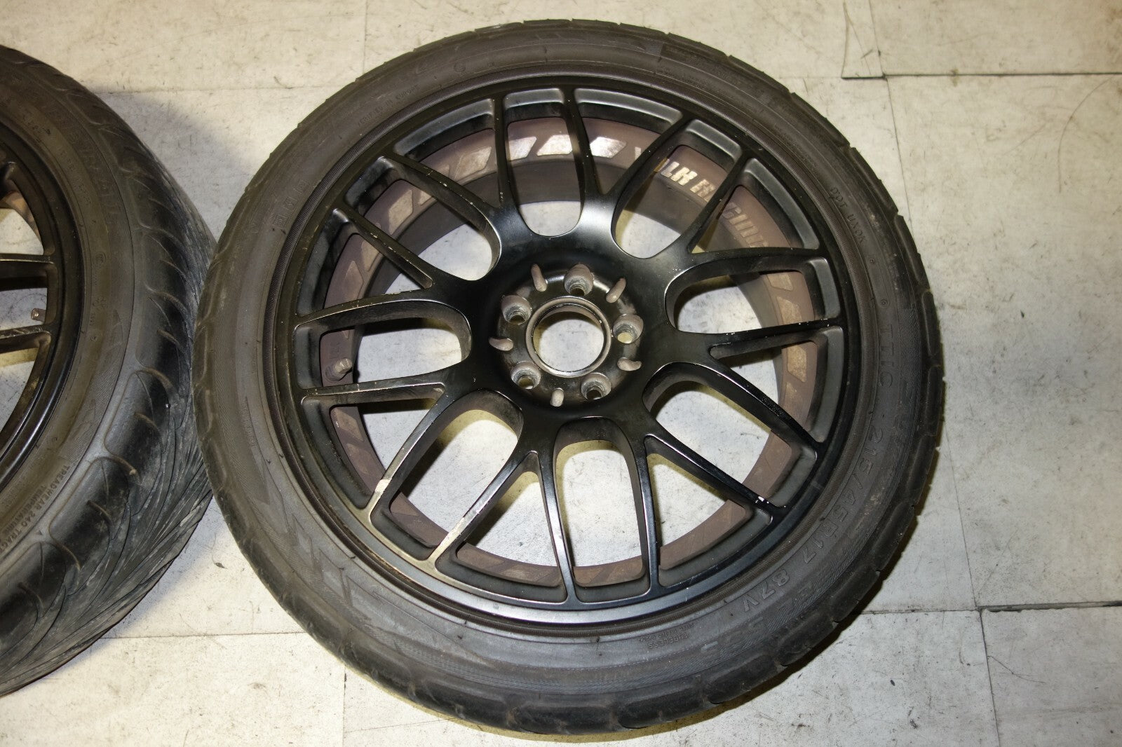 JDM Rays Volk Racing Rims Wheels F-Zero Winning 5x100 17x7+42 Offset Pair X2