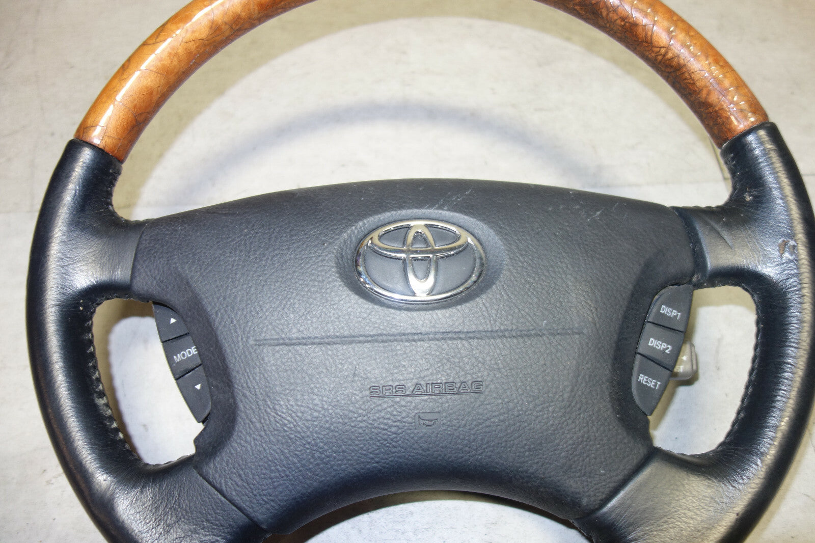 JDM Toyota Celsior / Lexus LS430 Steering Wheel Wood Leather 2001-2006