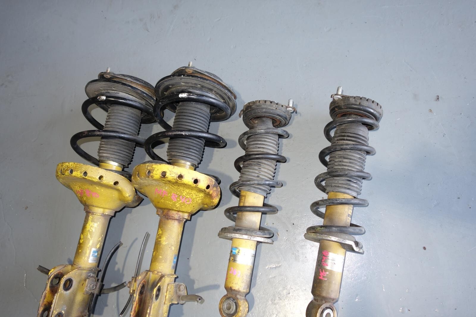 JDM Subaru Legacy Bilstein Yellow Shocks Struts Springs 2005-2009 MF-840