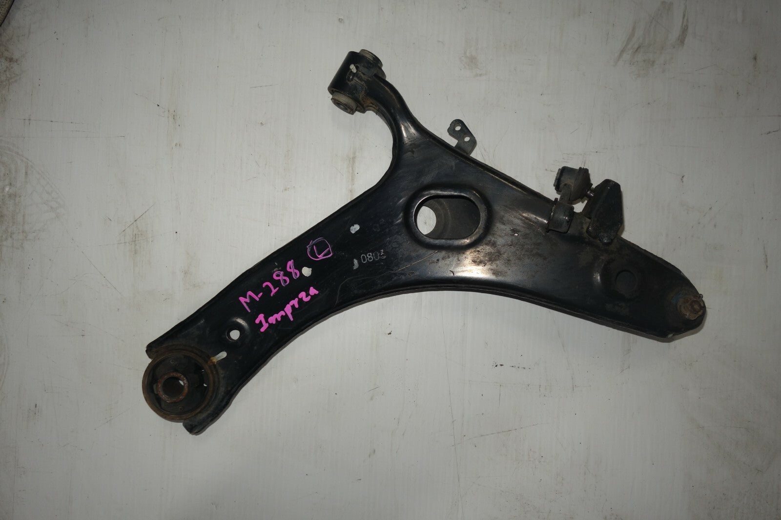 JDM 2008-2014 SUBARU IMPREZA WRX OEM STEEL FRONT LEFT LOWER CONTROL ARM #M-288