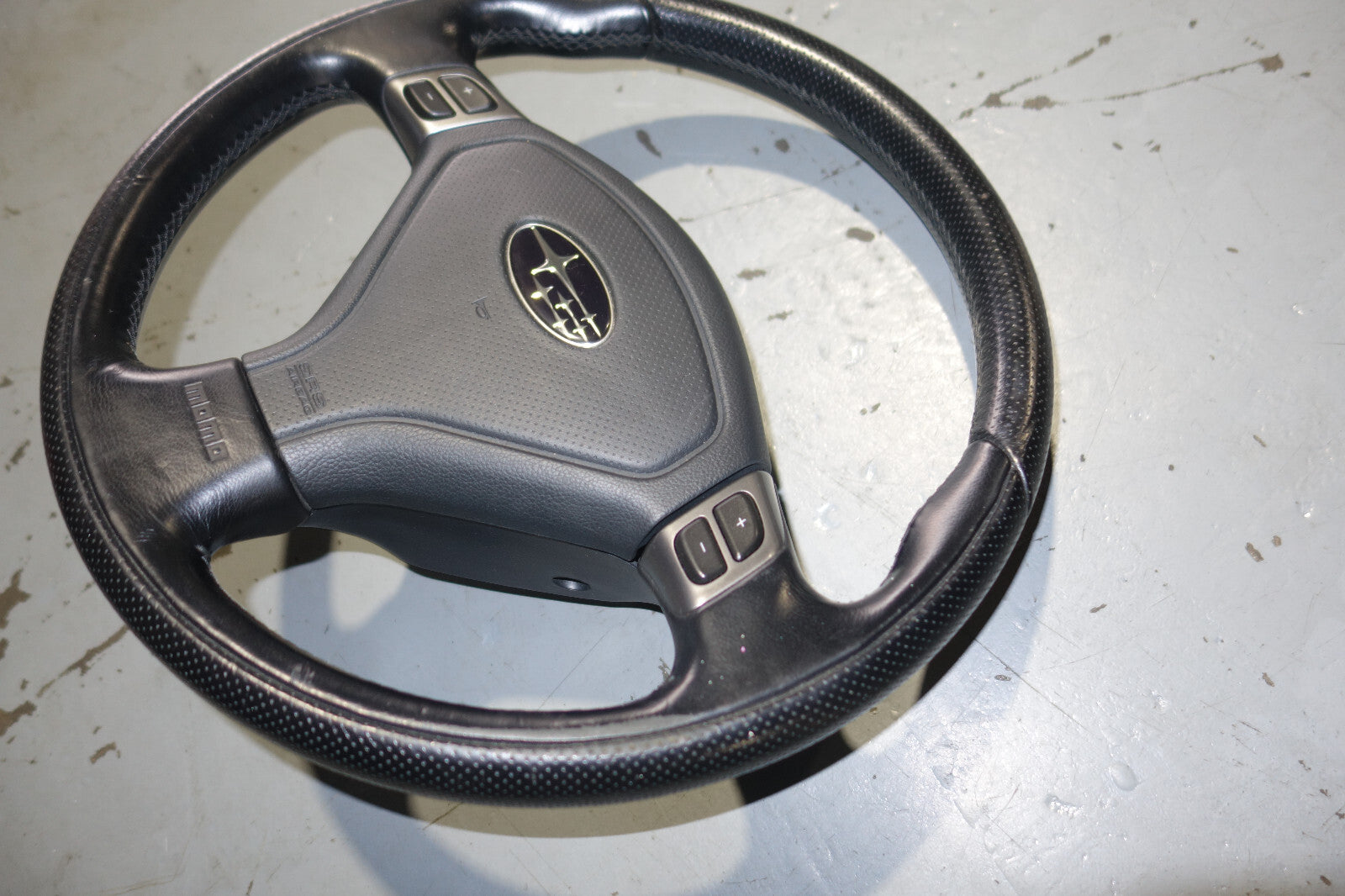 2003-2008 Subaru Forester OEM Momo Steering Wheel & Hub Leather SG5 SG9 #2