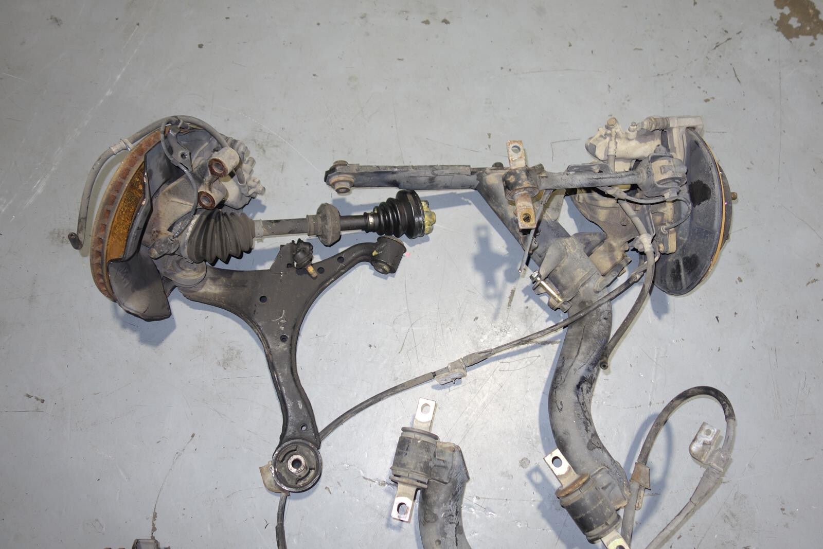 JDM Acura RSX DC5 5 Lug Brake Calipers Spindles Hub Trailing Arm 2002-2006 Civic