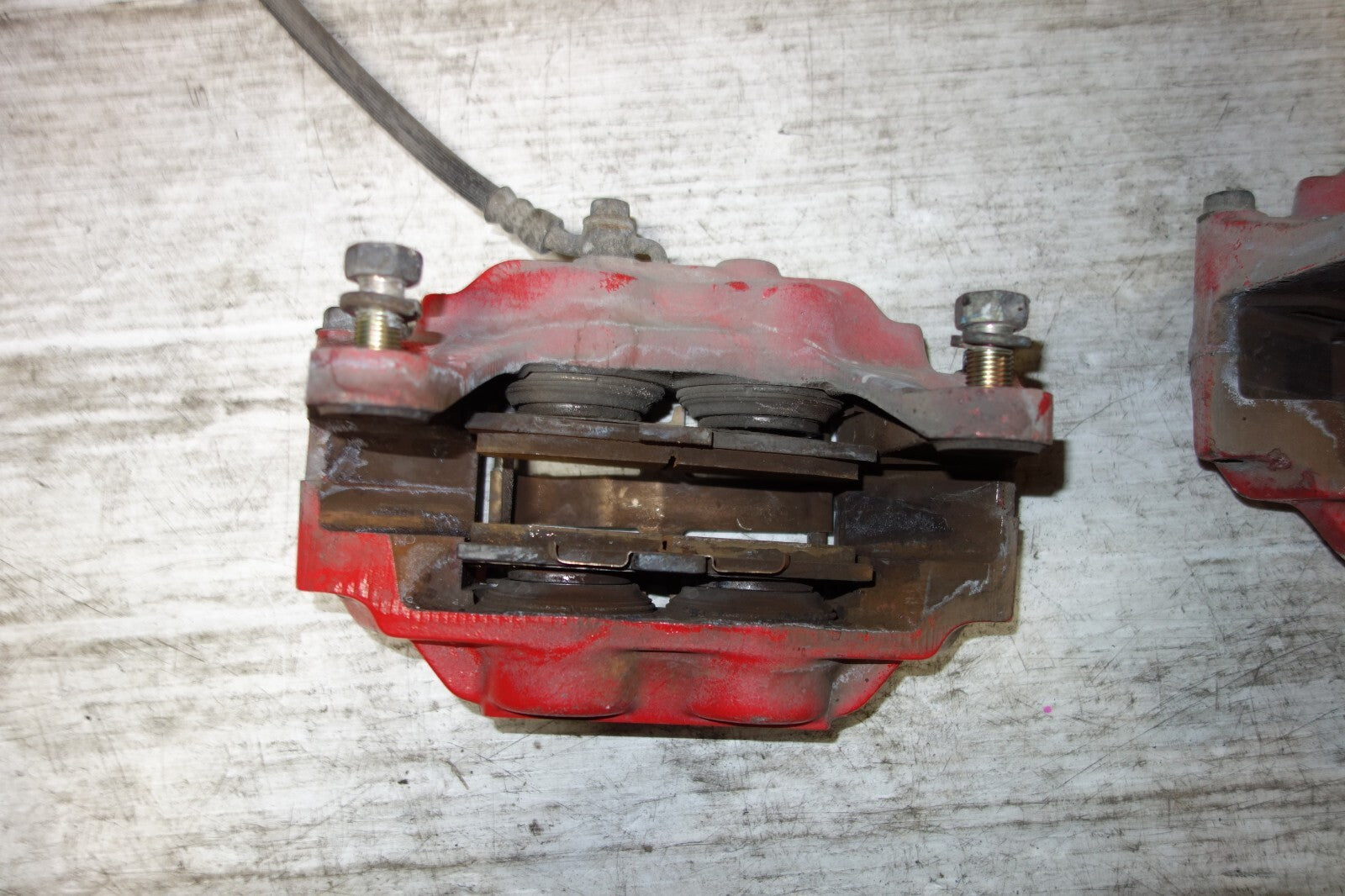 JDM Subaru Impreza Legacy Forester Front Brake Calipers Pair Upgrade 4 Piston #2