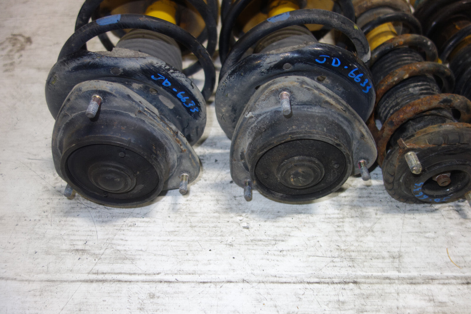 JDM Subaru Legacy Bilstein Front Shocks Coil Springs Strut Suspension 1998-2004