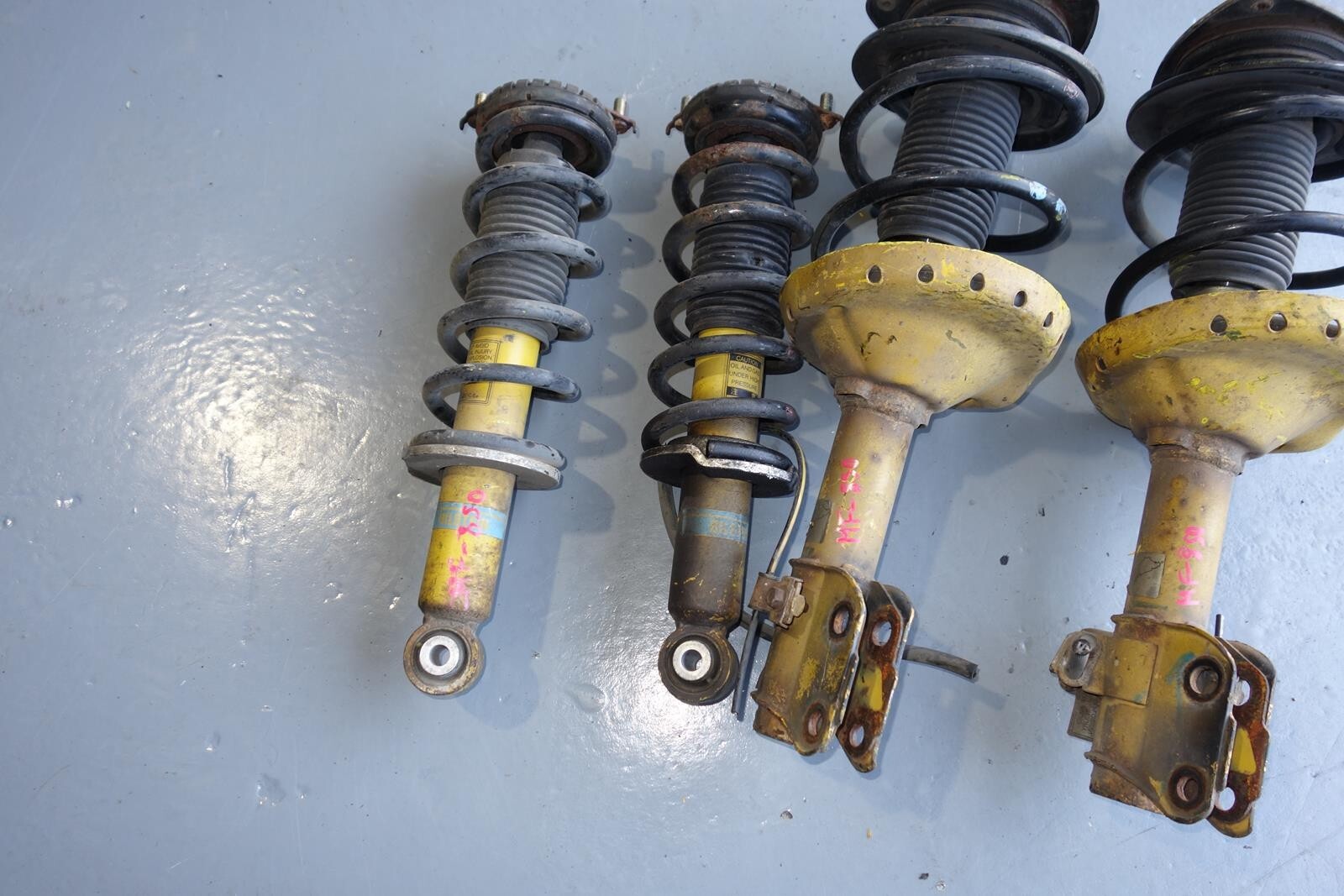 JDM Subaru Legacy Bilstein Yellow Shocks Struts Springs 2005-2009 # MF -850