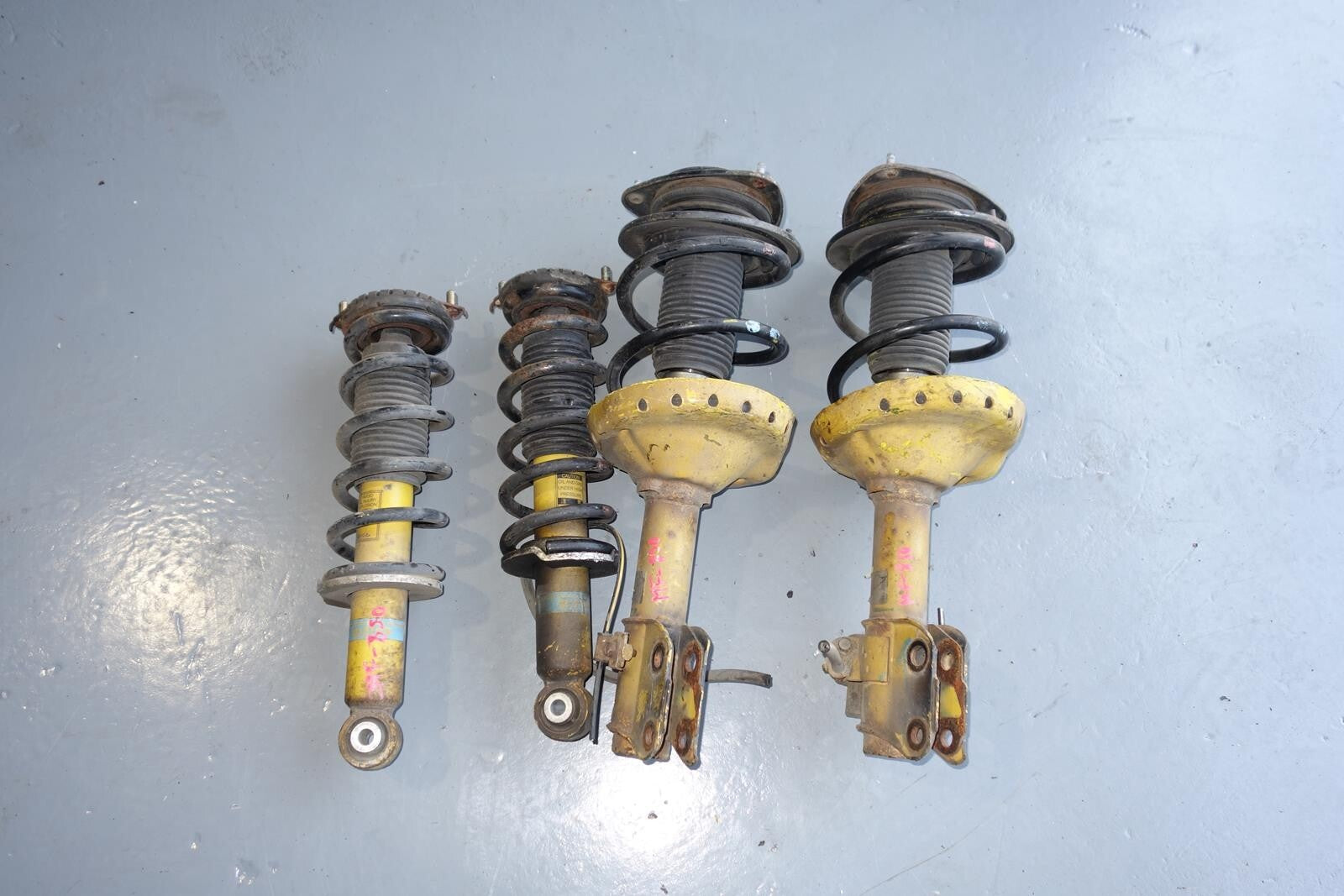 JDM Subaru Legacy Bilstein Yellow Shocks Struts Springs 2005-2009 # MF -850