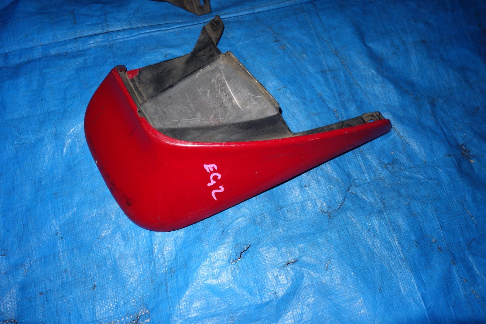 JDM Honda Del Sol EG2 OEM Rear Mud Flaps Splash Mud Guards Red 1993-1997
