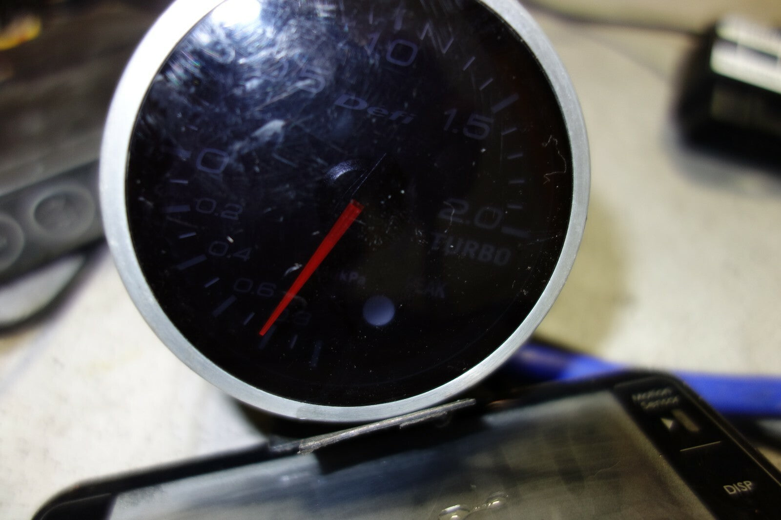 JDM Subaru Defi Turbo Boost Gauge + Controller Carbon Fiber Pod Trim WRX STI