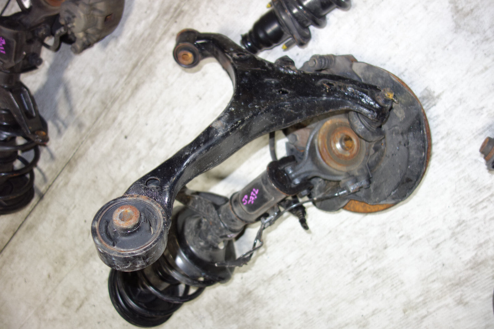 JDM Honda Civic 5 Lug Brake Calipers Spindles Hub Trailing Arm 2001-2005 EU3