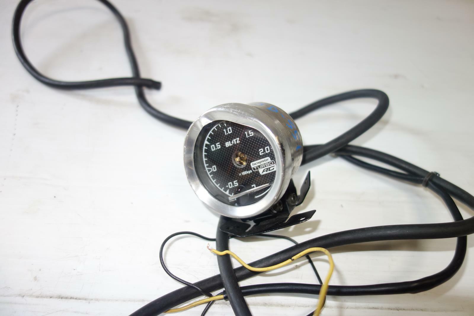 JDM Blitz Turbo Boost Gauge AC Racing Meter Genuine 2 Bar Universal Fitment