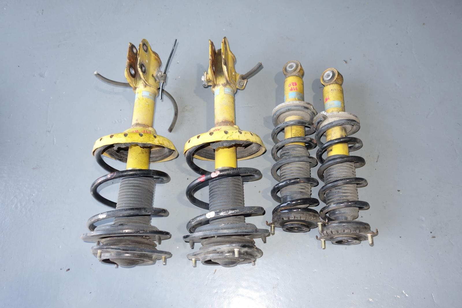 JDM SUBARU LEGACY BILSTEIN SPEC-B SHOCKS FRONT & REAR STRUTS COIL 05-2009 MF-827