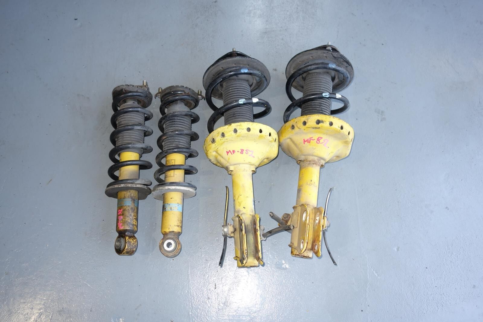 JDM Subaru Legacy Bilstein Yellow Shocks Struts Springs 2005-2009 # MF -852