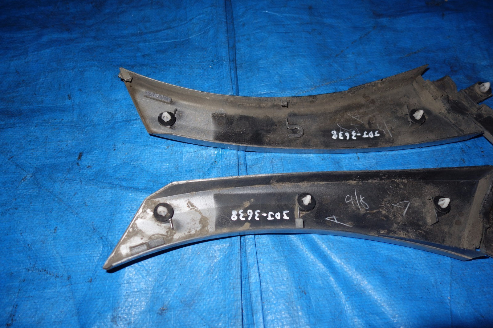 JDM Subaru Legacy OEM Quarter Panel Trim Moulding Molding Pair Silver 2005-2009