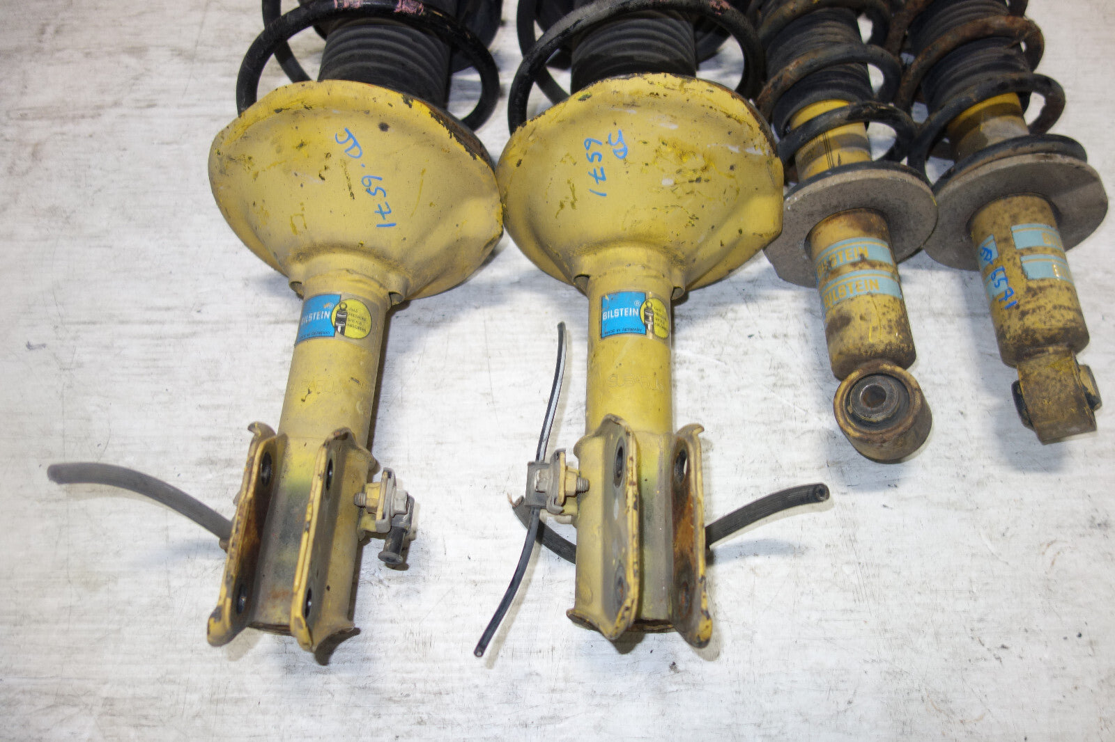 JDM Subaru Legacy Bilstein Front Shocks Coil Springs Strut Suspension 1998-2004