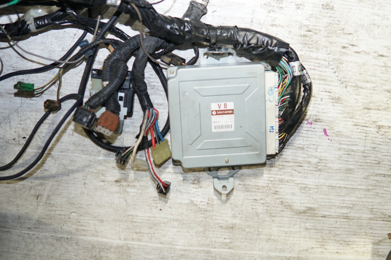 JDM Subaru Impreza WRX STi V7 EJ207 AVCS Turbo Computer Wire Harness Wiring GDB