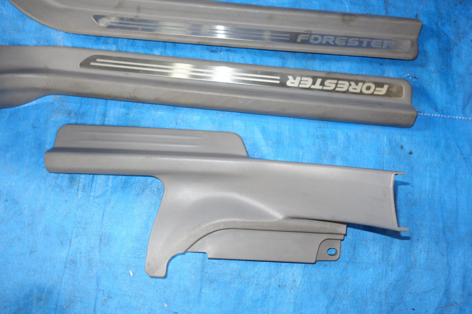 JDM Subaru Forester Front Rear Door Sills Trim Scuff Plates Step 2003-2008 #2133