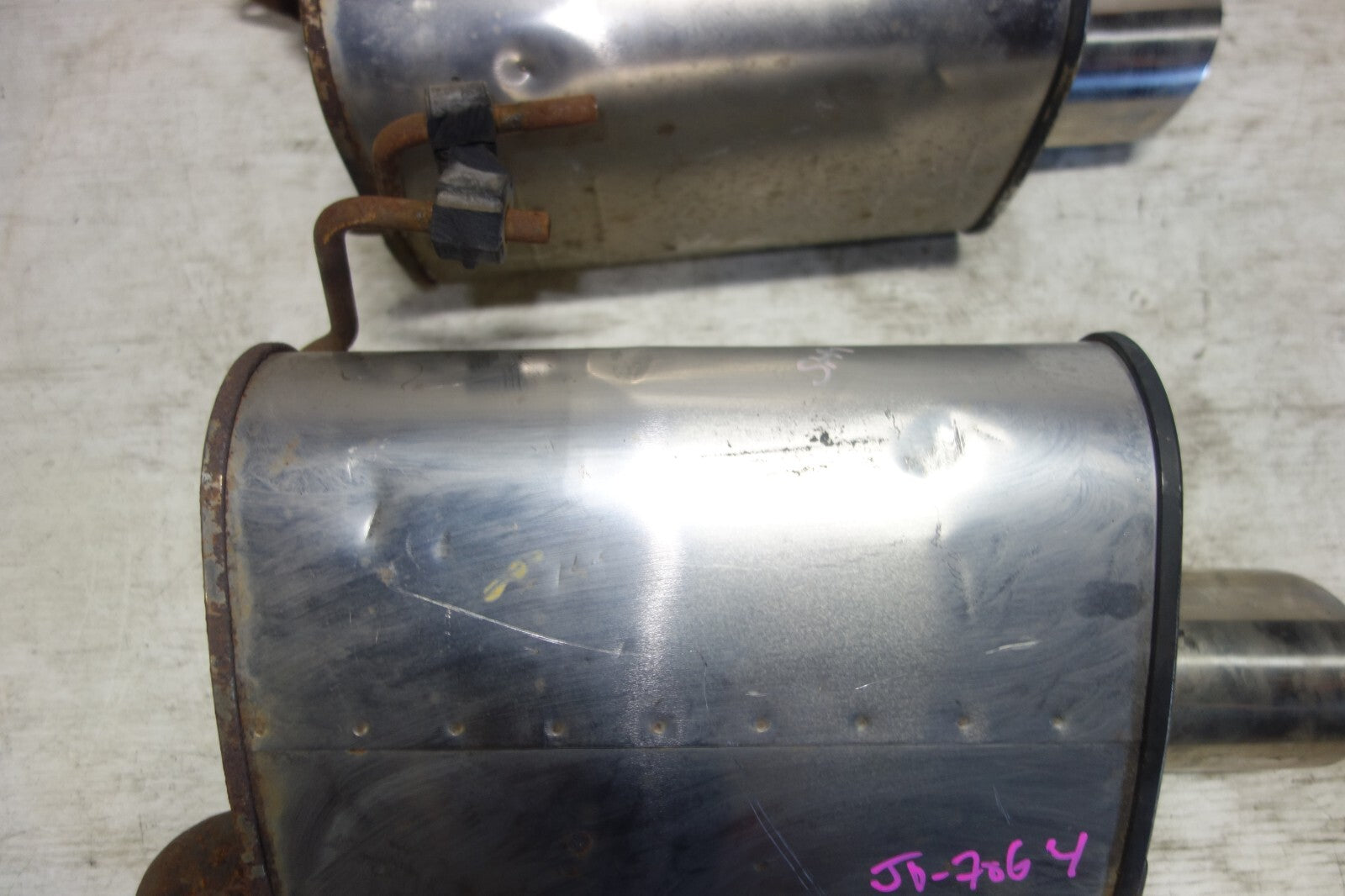 JDM Subaru Forester Sport STi SH9 Exhaust Mufflers Pair Axle Back 2009-2013