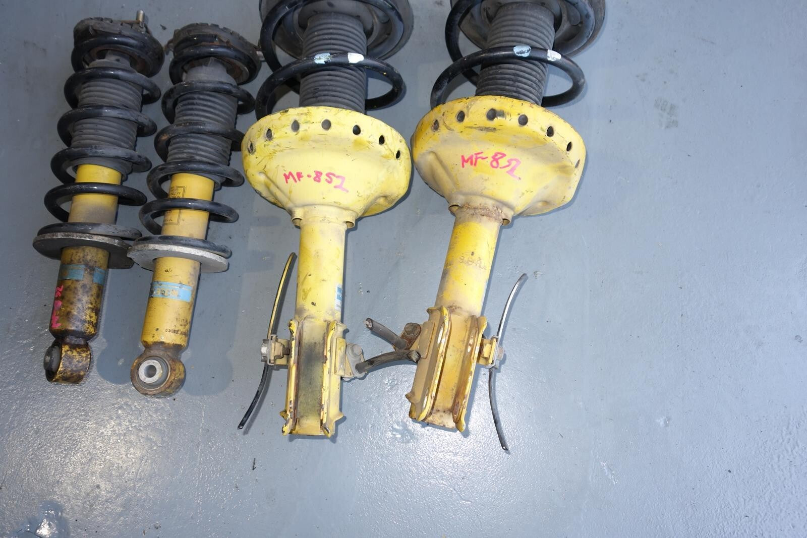JDM Subaru Legacy Bilstein Yellow Shocks Struts Springs 2005-2009 # MF -852