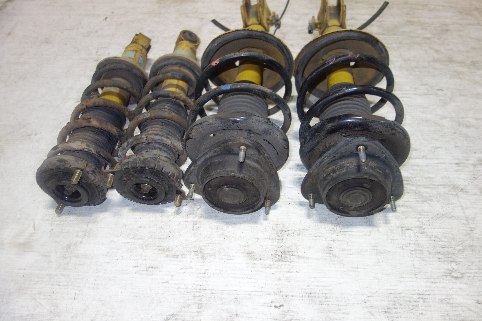 JDM Subaru Legacy Bilstein Front Shocks Coil Springs Strut Suspension 1998-2004