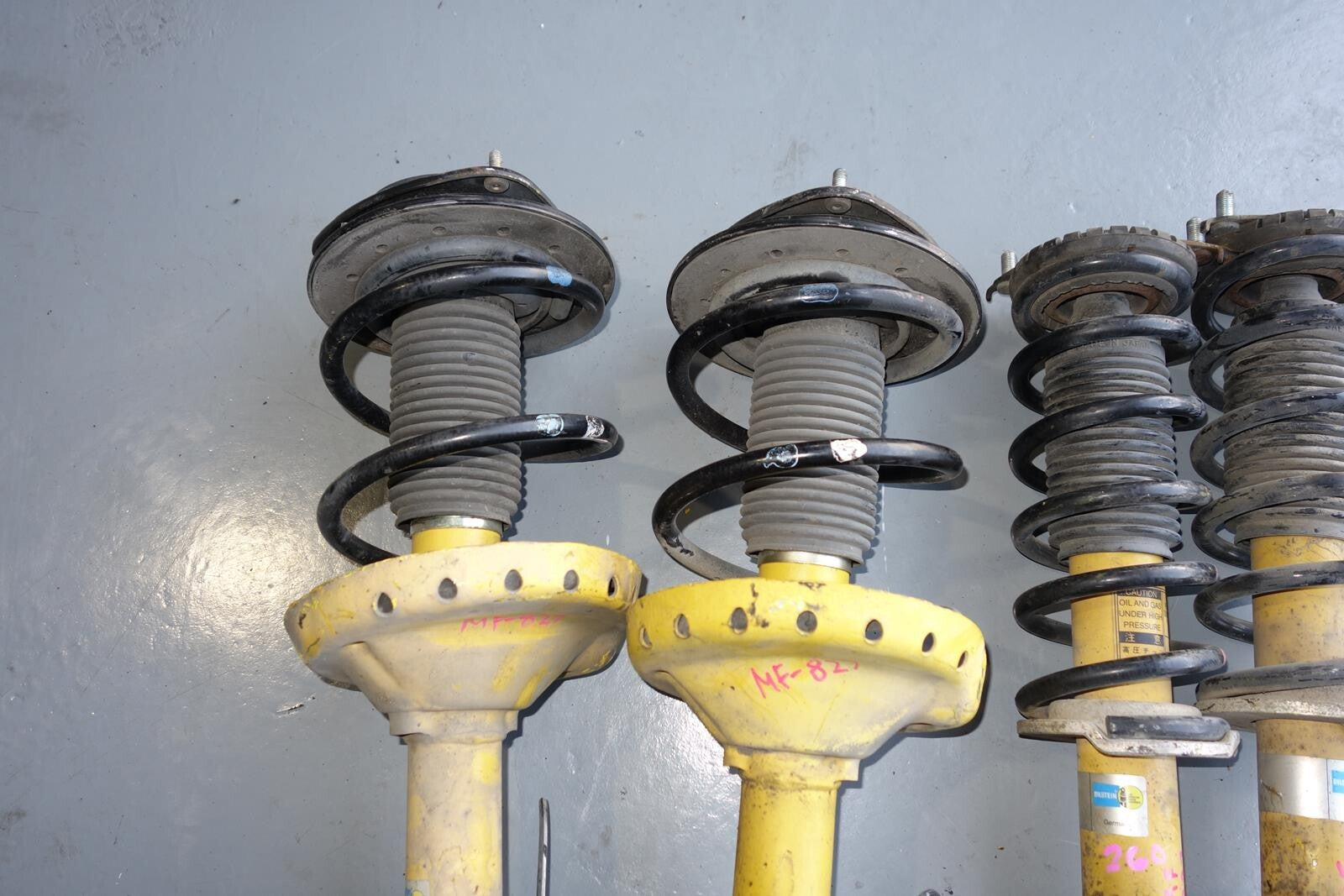 JDM SUBARU LEGACY BILSTEIN SPEC-B SHOCKS FRONT & REAR STRUTS COIL 05-2009 MF-827
