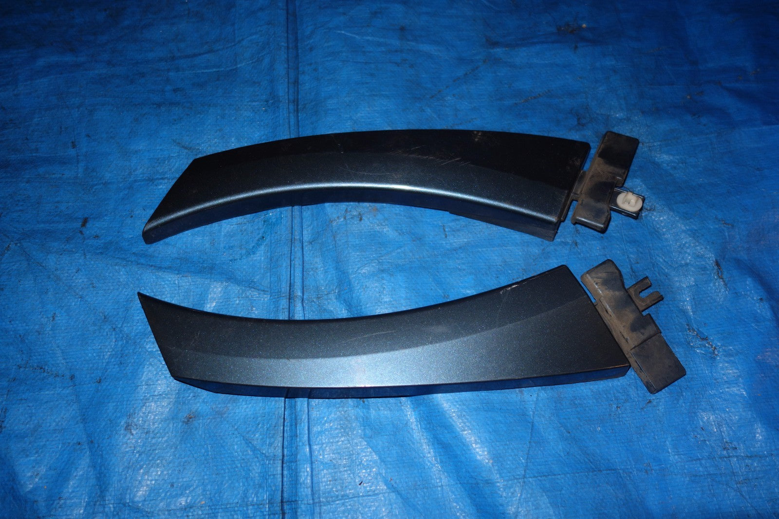 JDM Subaru Legacy OEM Quarter Panel Trim Moulding Molding Pair Blue 2005-2009