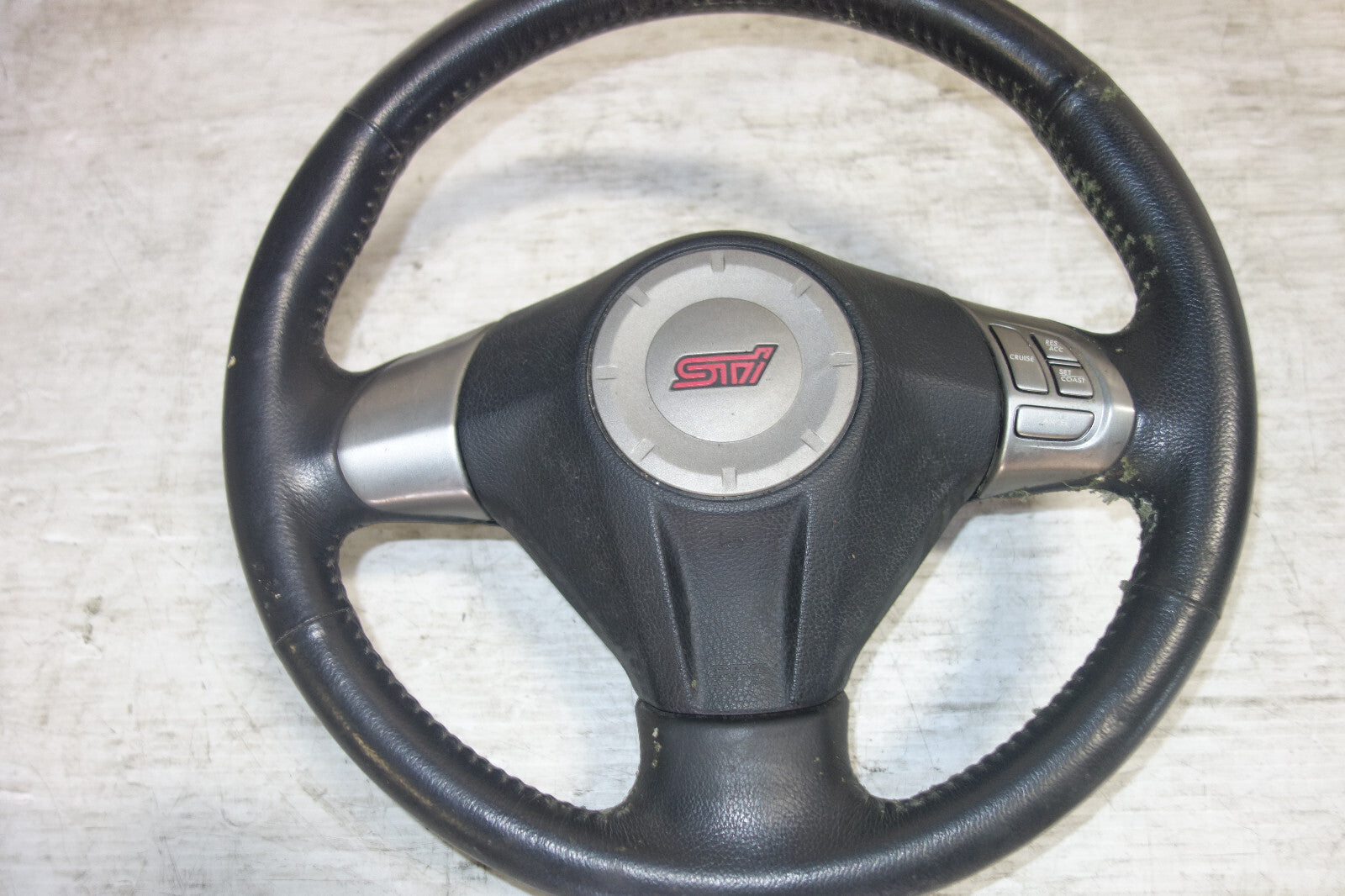 JDM Subaru Impreza WRX STi GR GRB Steering Wheel & Hub 2008-2014 STi V10 GVF