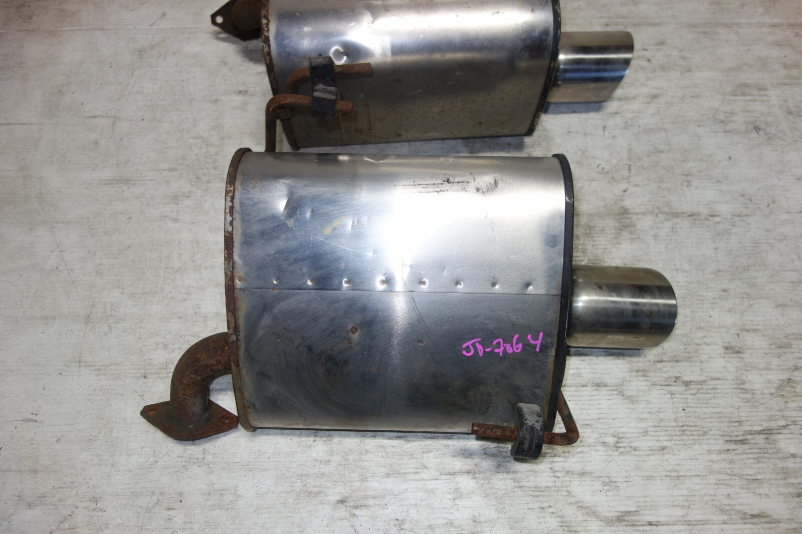 JDM Subaru Forester Sport STi SH9 Exhaust Mufflers Pair Axle Back 2009-2013
