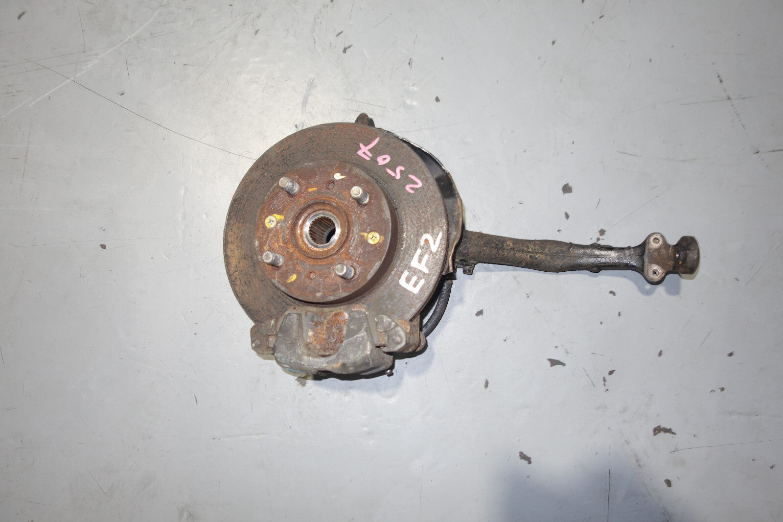 JDM 88-91 GENUINE HONDA CIVIC CRX OEM FRONT HUB KNUCKLE SPINDLE RIGHT SUSPENSION
