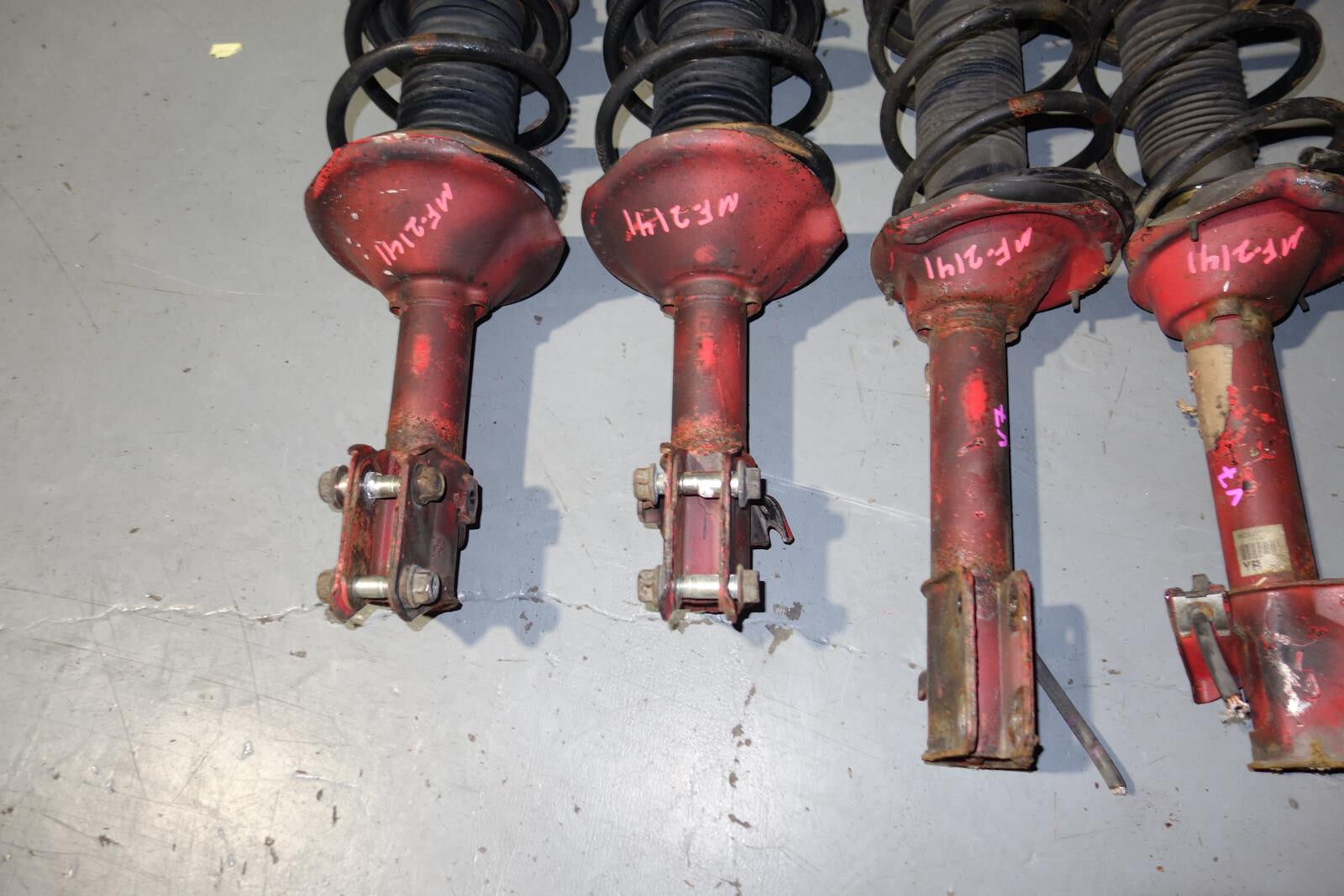 JDM Subaru Impreza WRX STi 5x100 Shocks Coil Springs Struts 2002-2007 V8 V7 V9