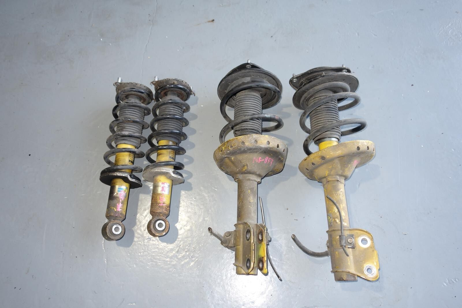 JDM Subaru Legacy Bilstein Yellow Shocks Struts Springs 2005-2009 # MF -853