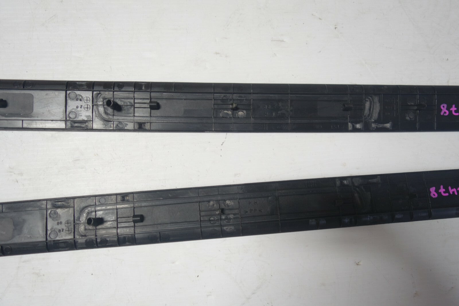 JDM 2004-2008 GENUINE MAZDA RX8 OEM DOOR SILLS TRIM SCUFF PLATES SIDE STEPS