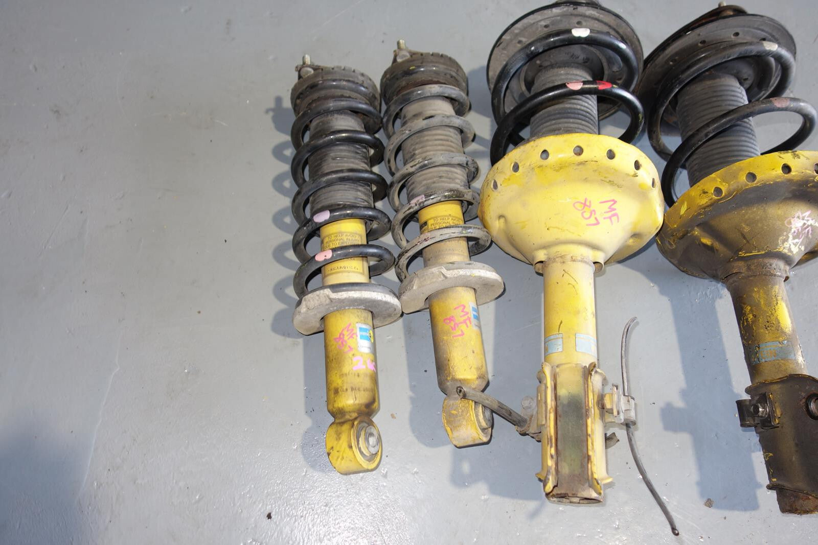 JDM Subaru Legacy Bilstein Shock Spring Strut Front Rear Suspension 05-09 MF-857