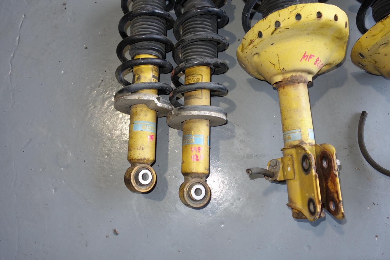 JDM SUBARU LEGACY BILSTEIN SPEC-B SHOCKS FRONT & REAR STRUTS COIL 05-2009 MF-820