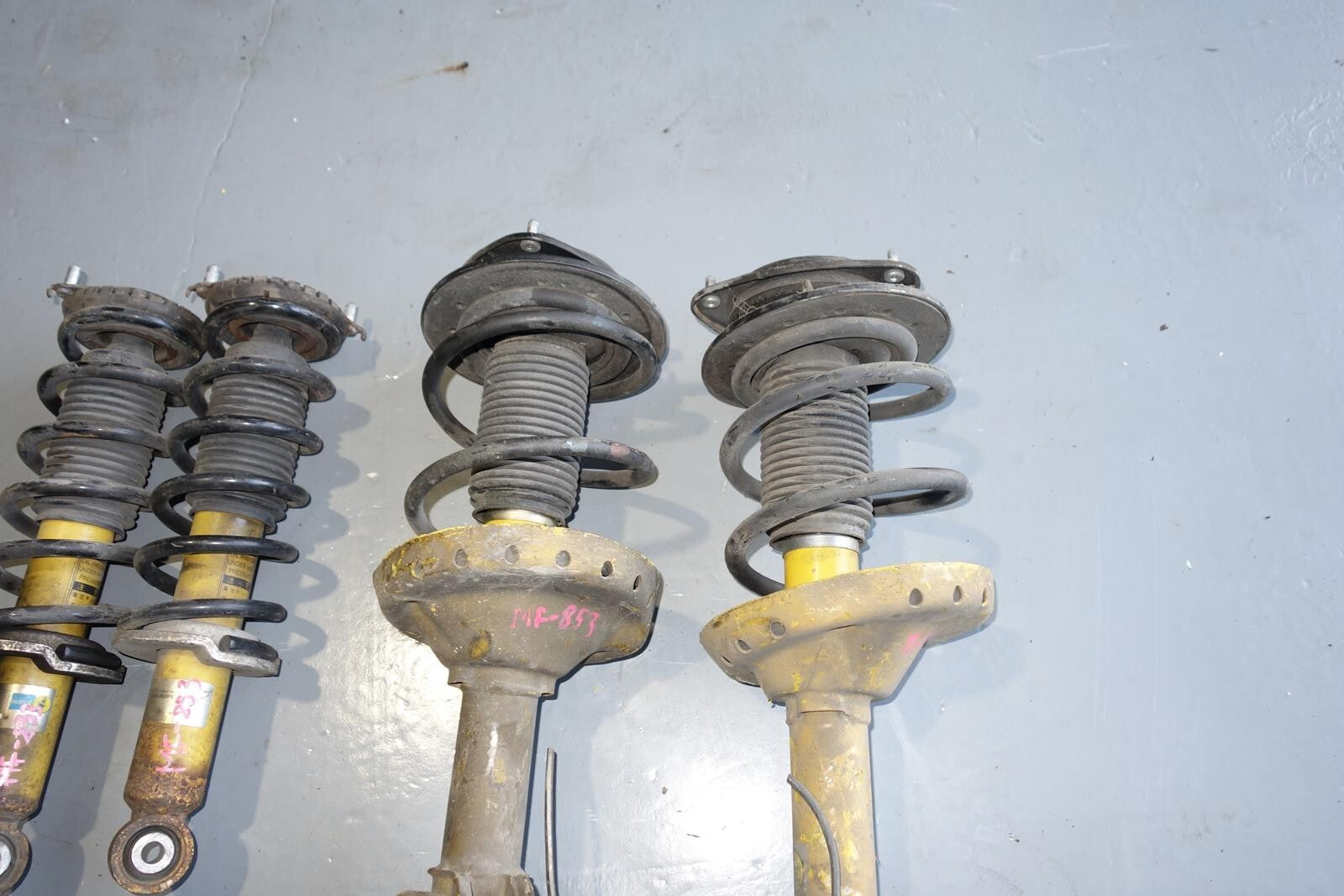 JDM Subaru Legacy Bilstein Yellow Shocks Struts Springs 2005-2009 # MF -853