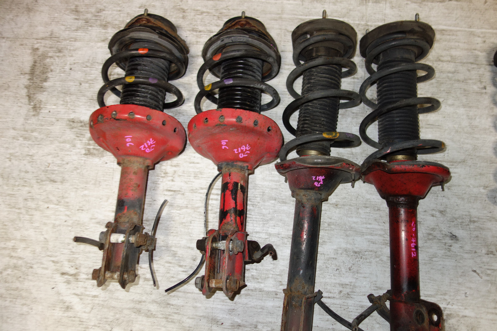 JDM Subaru Impreza WRX STi 5x100 Shocks Coil Springs Struts 2002-2007 V8 V7 V9