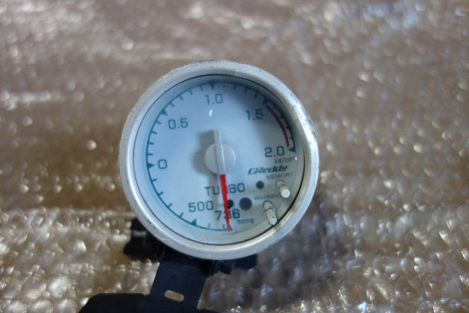 JDM Greddy White Face Boost Gauge Turbo 2 Bar