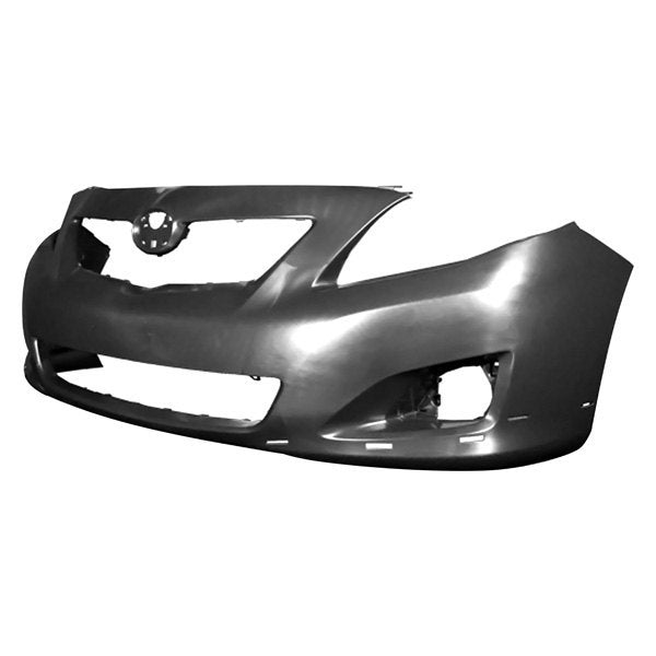 TOYOTA COROLLA 2009-2013 — FRONT BUMPER PRIMED ; W/SPOILER HOLES; FOR S/XRS USA BUILT; 2009-2010 CAPA